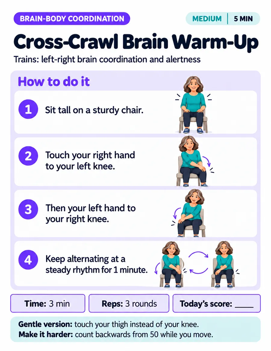 Exercise page: Cross-crawl brain warm-up